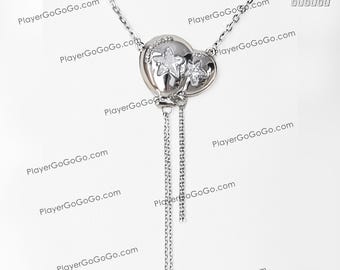 LOL Fanart Pendant Necklace, Heart Shape Necklace Party Balloon