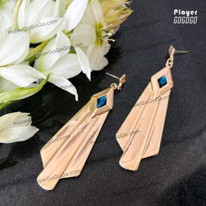 Honkai: Star Rail Mydei Earrings for Cosplay and Daily Wear, Mydei HSR Cosplay Accessories 萬敵