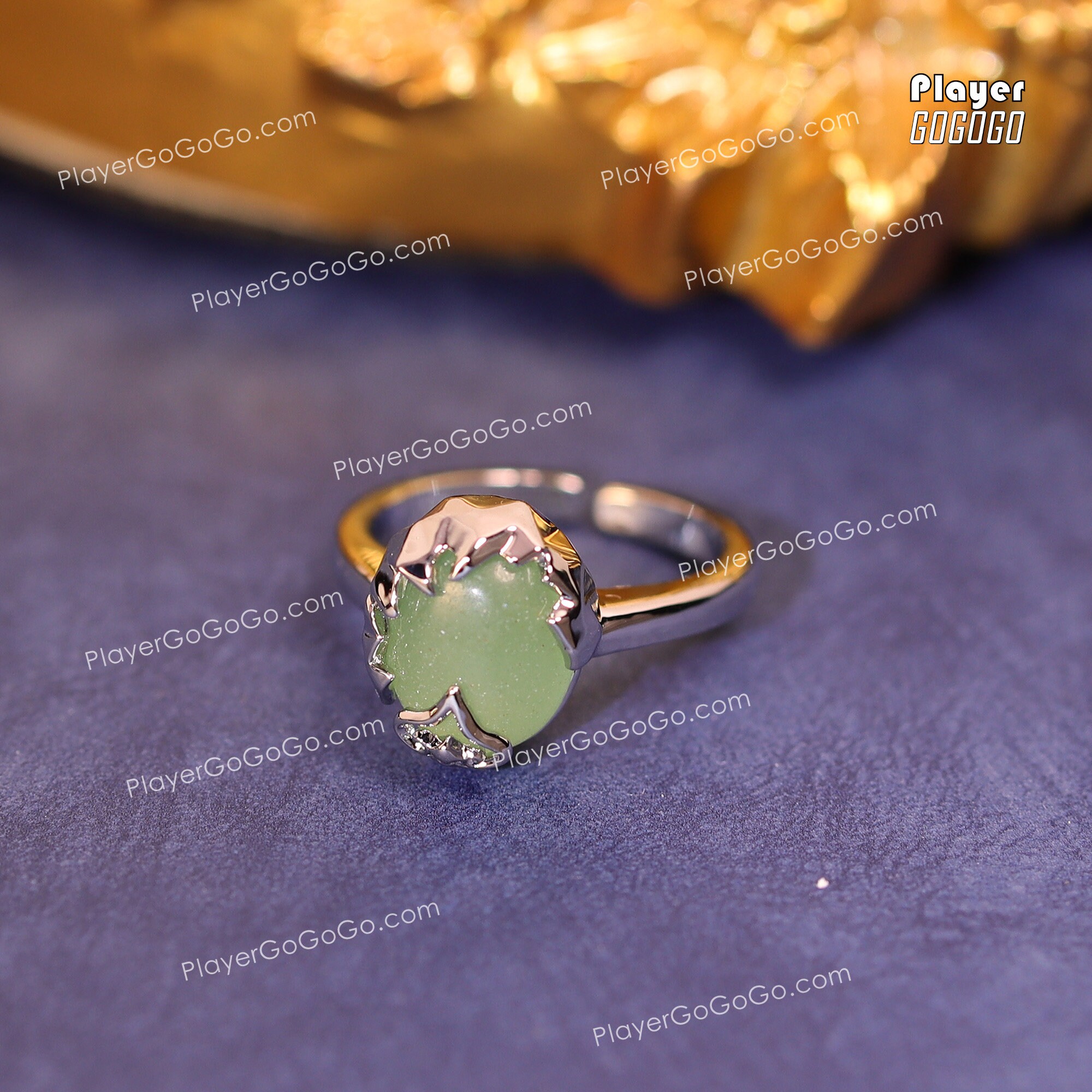 Gemstones 凛 Stevie Wren Mosaic 18K Gypsy Gemstone Ring
