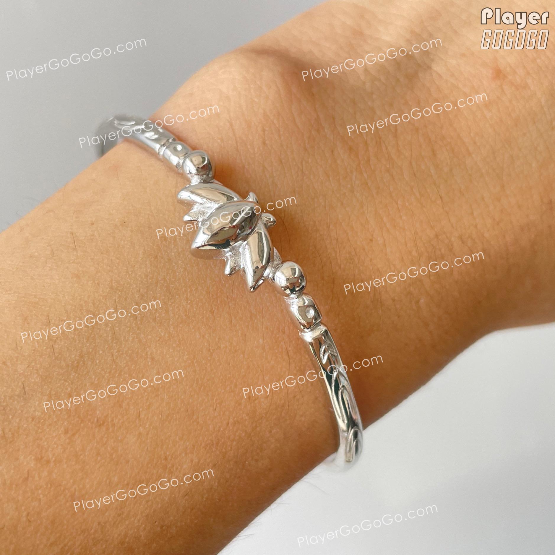 Sterling Silver Made Fern Bracelet Length Adjustable, High Quality 