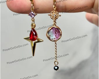 Honkai: orecchini Star Rail Acheron Fanart da indossare tutti i giorni, accessori per gioielli Acheron HSR