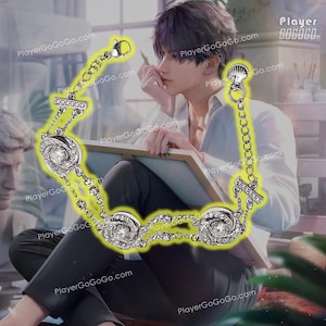 Amor y espacio profundo Rafayel cadena pulsera longitud ajustable, regalo de joyería Rafayel 祈煜 戀與深空 ホムラ 기욱