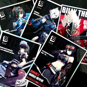 Zenless Zone Zero Acrylic Art Print of All Characters, ZZZ Figures of Soldier 11, Grace, Ellen Joe, Corin, Von Lycaon, Billy Kid, Ben