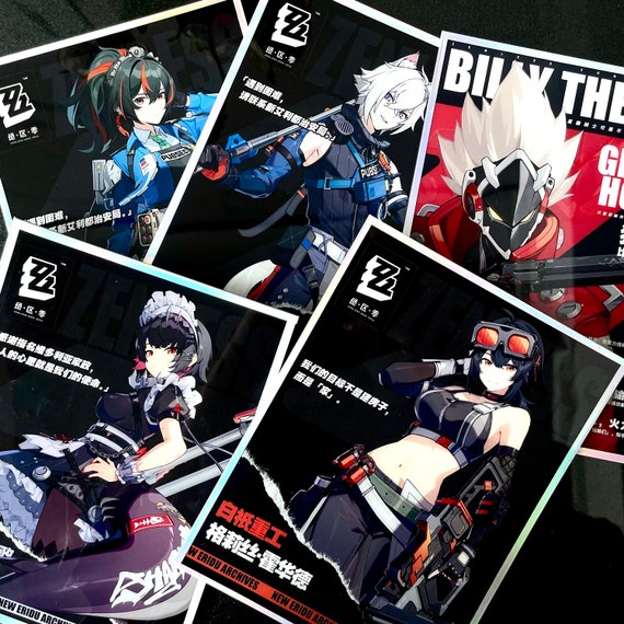 Zenless Zone Zero Acrylic Art Print of All Characters, ZZZ Figures