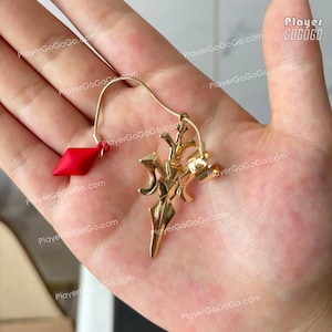 Honkai: Star Rail Argenti Earring for Cosplay and Daily Use * Single One, Argenti HSR Cosplay Accessory