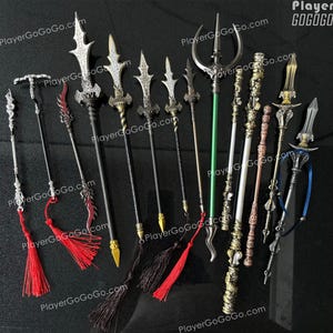 Black Myth: Wukong Miniatures Wukong, Erlang, Zhubajie, Yellow Wind Sage,  Wukong Gear Ruyi Jingubang, Red Tides, Kang-Jin Staff