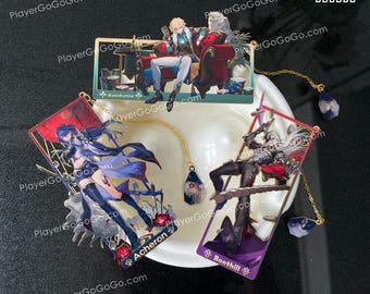Honkai: Star Rail Copper Bookmark of All Characters, HSR Figures Metal Card