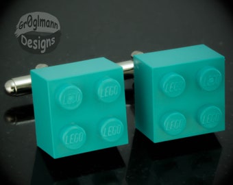 Teal Brick Cufflinks