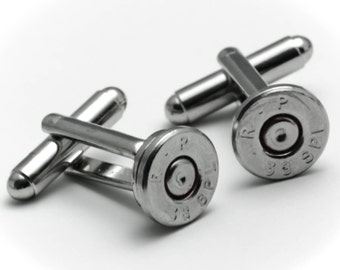 Cufflinks - Remington 38s Bullets