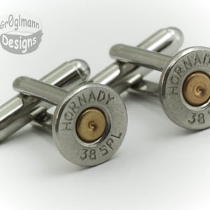 Cufflinks - Hornady 38 Special Bullets