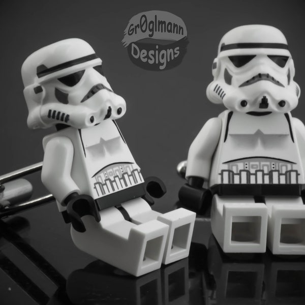 Star Wars Storm Trooper Cufflinks :) made with LEGO bricks