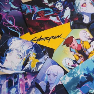 Cyberpunk Edgerunners / Tarjetas fotográficas / Conjunto de 10 fotos (10 x 15 cm / 4 x 6 pulgadas)
