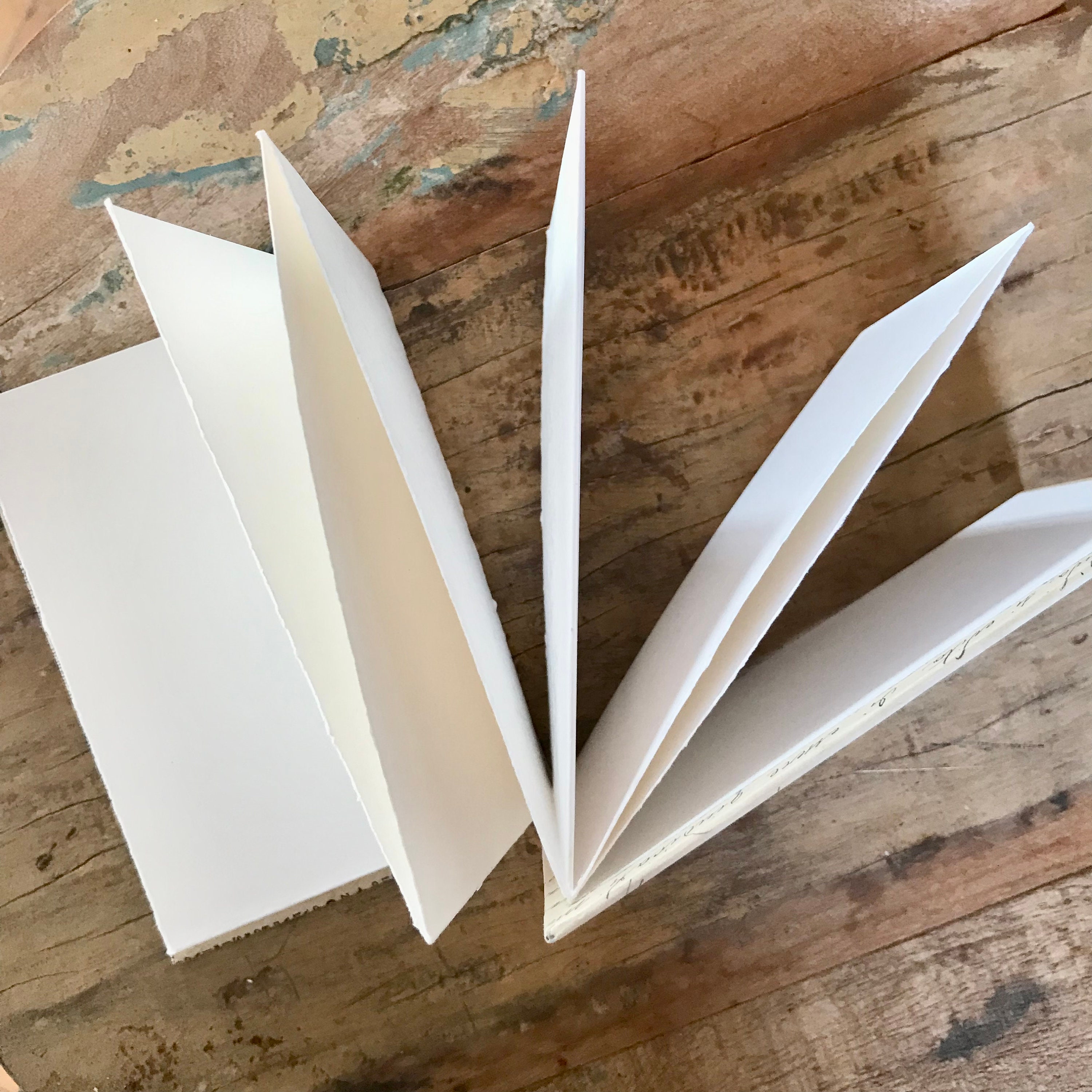 Landscape Art Concertina Journal With Used Fabriano Paper Etsy