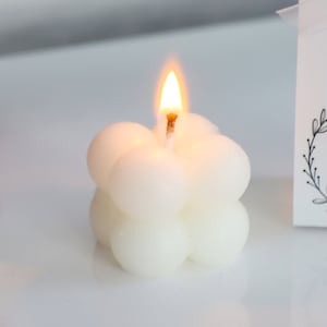 50 PCS Wedding Favors for Guests in bulk, Personalized Mini Bubble Candle, Bridal Shower Favors, Wedding Party Favors, Baptism Candle Favors