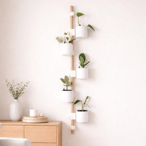 Modulaire wandplantenhouder – Verticaal plantensysteem voor kamerplanten – Klimrek – Uitbreidbare bloempottenset