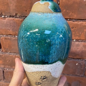 Strandurn met pootafdruk - MADE TO ORDER afbeelding 1