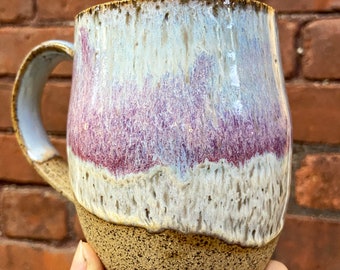 Foamy Beach Series 2  Wheel Thrown/ Stoneware Mug - MADE TO ORDER