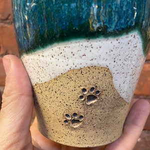 Strandurn met pootafdruk - MADE TO ORDER afbeelding 2