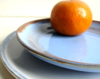 Handmade Stoneware Dinnerware - 1 dinner plate 1 dessert plate