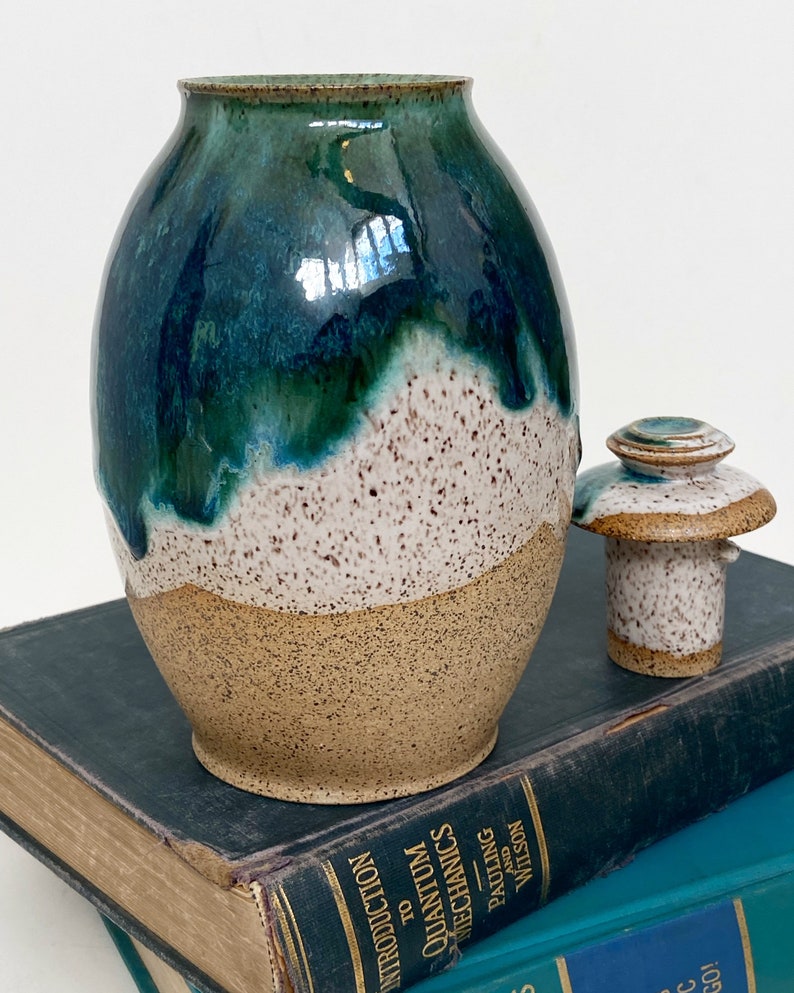 Handmade Ceramic Urn for Ashes Beach Cremation Urn MADE TO ORDER image 5