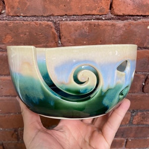 Mountains- Wheel Thrown Yarn Bowl - MADE TO ORDER