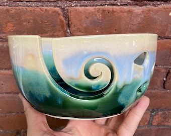 Cuenco de lana hecha a torno - Montañas - HECHO A PEDIDO