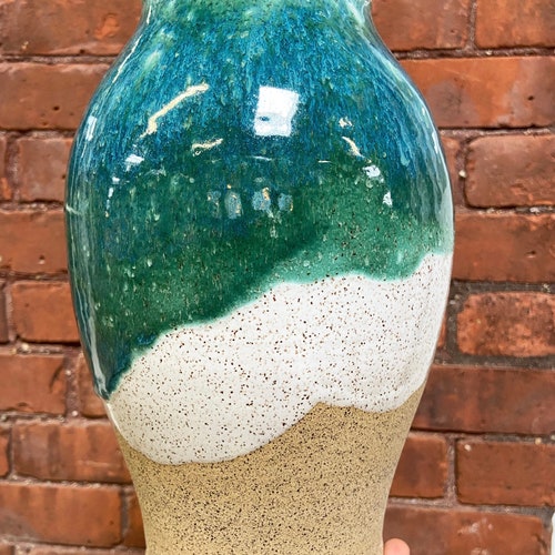 Handmade Ceramic Urn for Ashes - “Beach” Cremation Urn - MADE TO ORDER