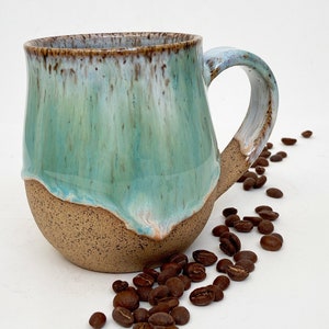 Foamy Beach Series Wheel Thrown / Handmade Stoneware Mug MADE TO ORDER image 2