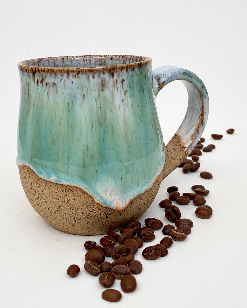 Foamy Beach Series Wheel Thrown / Handmade Stoneware Mug MADE TO ORDER image 2