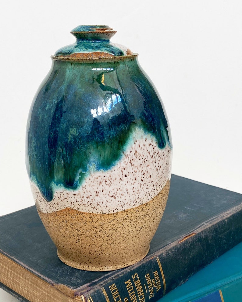 Handmade Ceramic Urn for Ashes Beach Cremation Urn MADE TO ORDER image 1