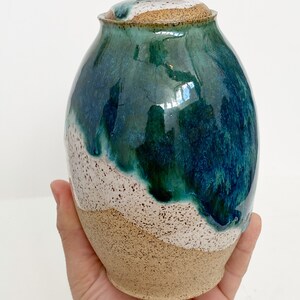 Handmade Ceramic Urn for Ashes Beach Cremation Urn MADE TO ORDER image 2