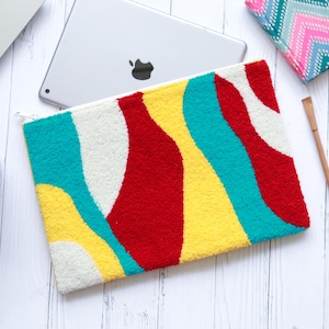 Funda acolchada bordada para computadora portátil, funda para MacBook, Kindle, tableta, bolso (8 pulgadas, 11 pulgadas, 13 pulgadas)