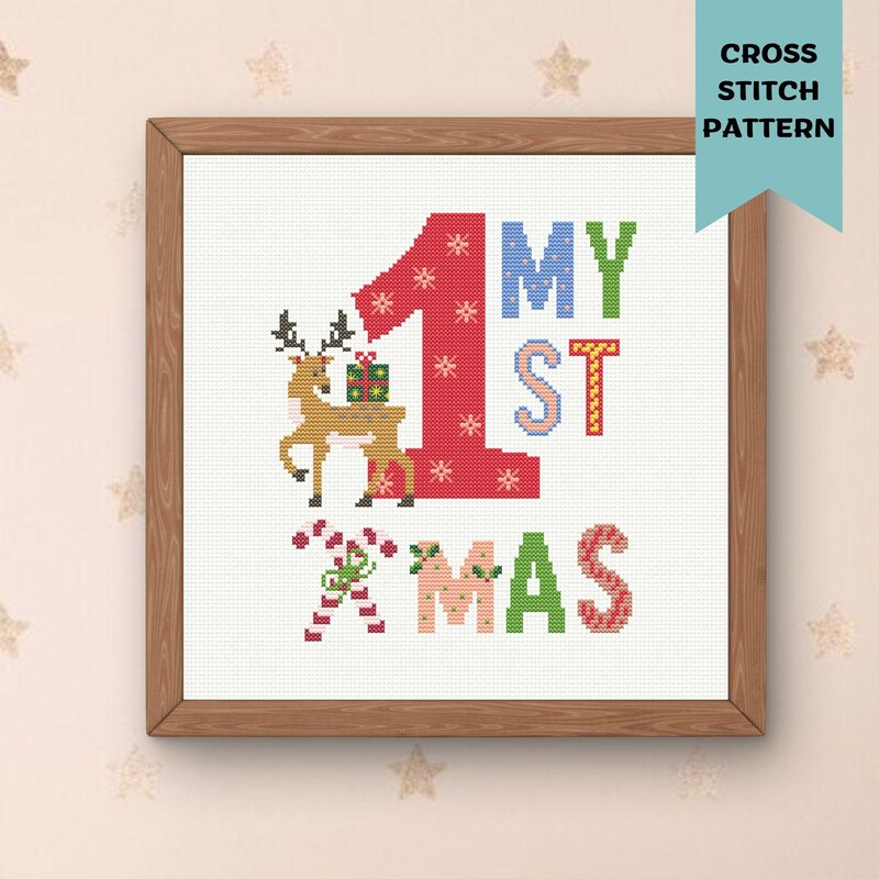 Babys First Christmas Cross Stitch Pattern - Etsy