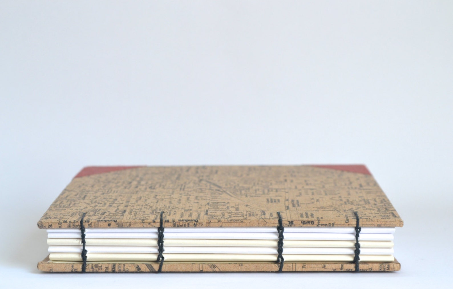 Handbound Hamilton Journal With Black Corners Kraft Brown Etsy