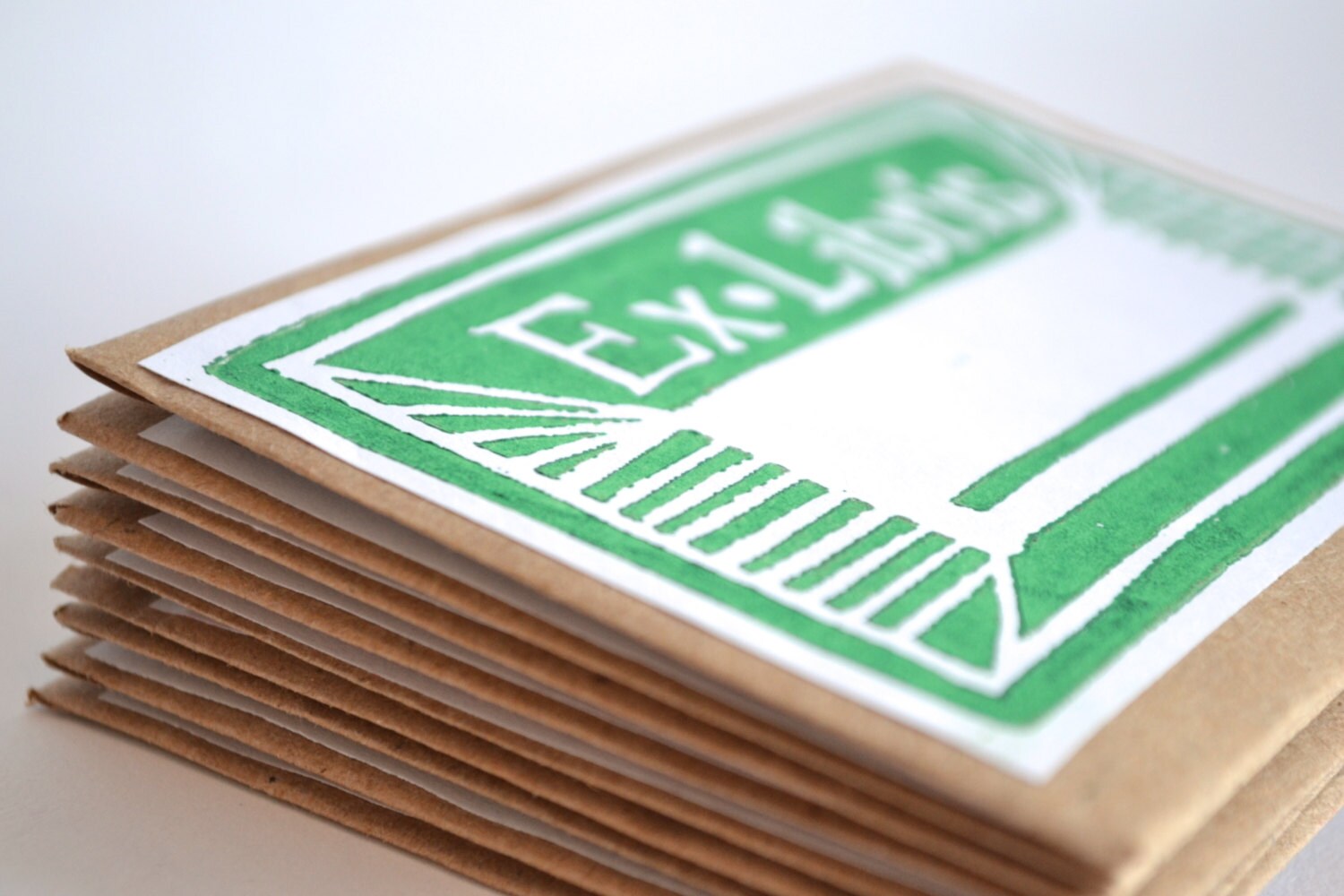 Green Book Name Plates Ex Libris Book Plates Hand Printed in Etsy