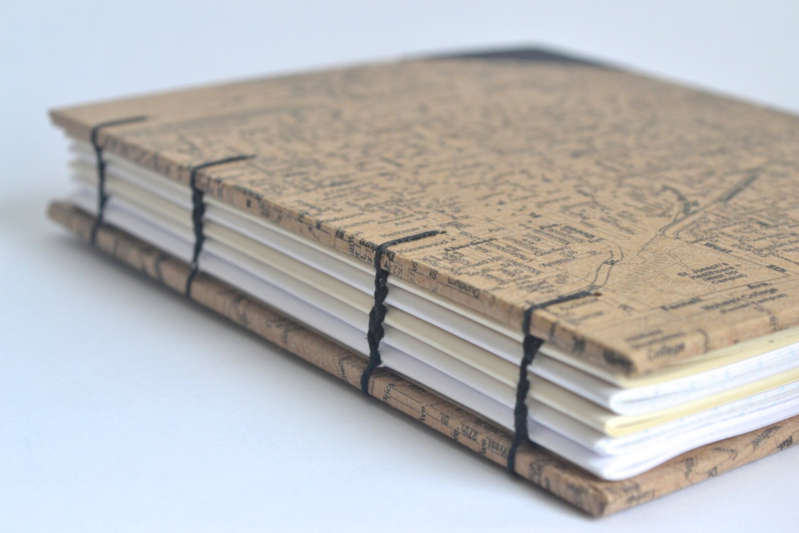 Handbound Hamilton Journal With Black Corners Kraft Brown Etsy
