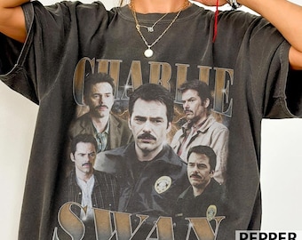 Camiseta Charlie Swan Vintage Retro Bootleg de los 90, cómoda y de color