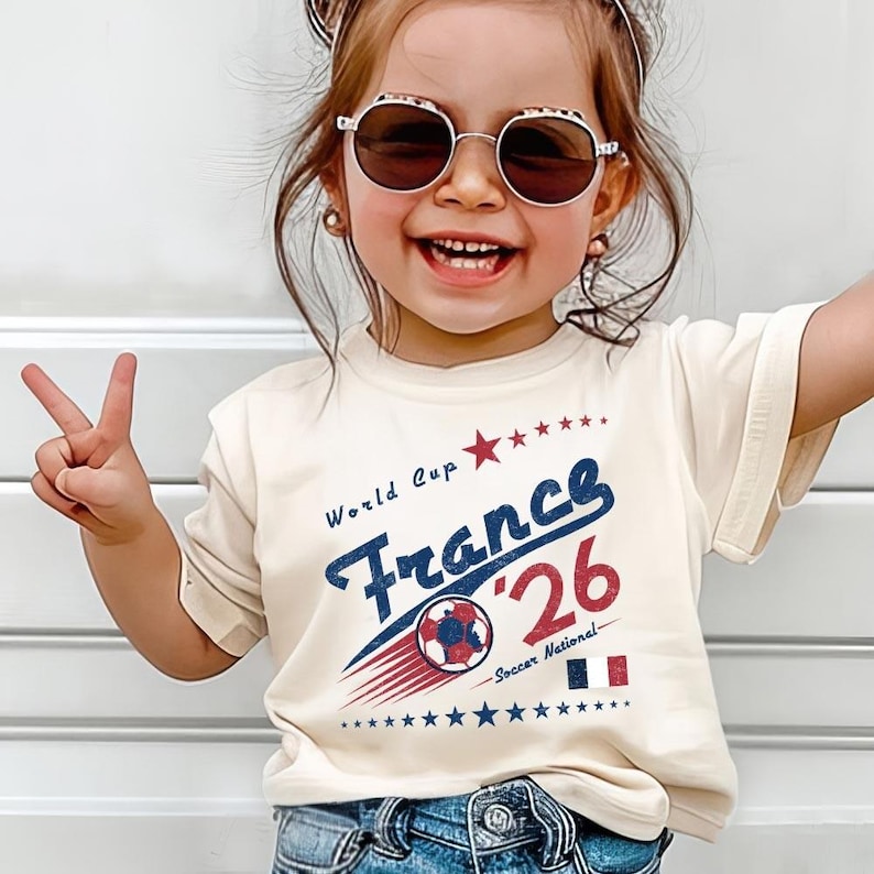 Camiseta retro de fútbol de Francia con colores cómodos, camiseta gráfica de equipo de fútbol de los 90. imagen 6