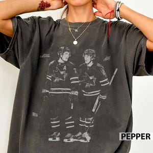 Macklin Celebrini Will Smith San Jose Hockey Vintage Comfort Colors Shirt