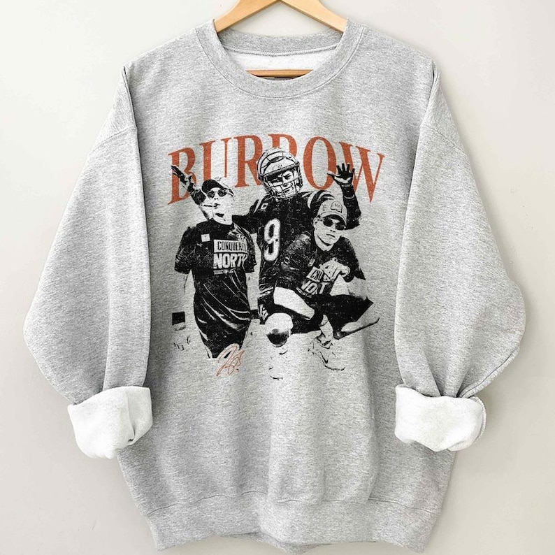 Joe Burrow Funny Football Vintage Comfort Colors Shirt bild 2