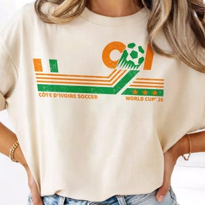 Côte D'Ivoire Soccer World Vintage Comfort Colors Shirt