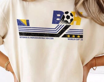 Maillot vintage bosniaque de football mondial confort couleurs