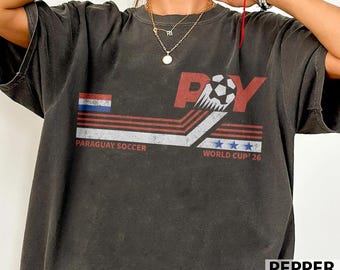 Paraguay Soccer World Vintage Comfort Colors Shirt