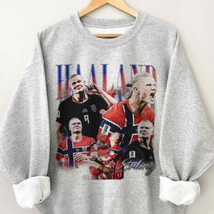 Erling Haaland Soccer World Vintage Comfort Colors Shirt image 2