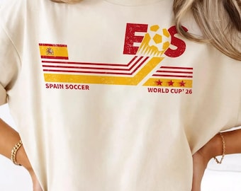 Spain Soccer World Vintage Comfort Colors Shirt