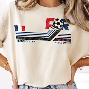 Maillot France Soccer World vintage Comfort Colors image 1