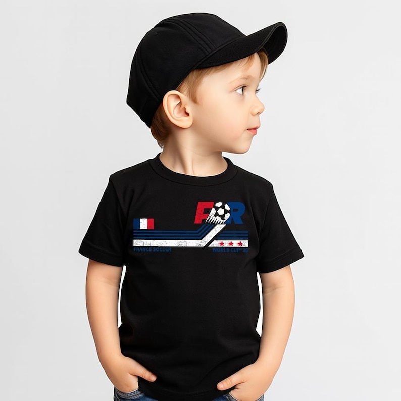 Maillot France Soccer World vintage Comfort Colors image 7