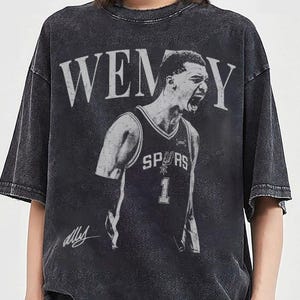 Victor Wembanyama Basketball Shirt, San Antonio Basketball Tee, Wemby Basketball Gift Unisex image 3