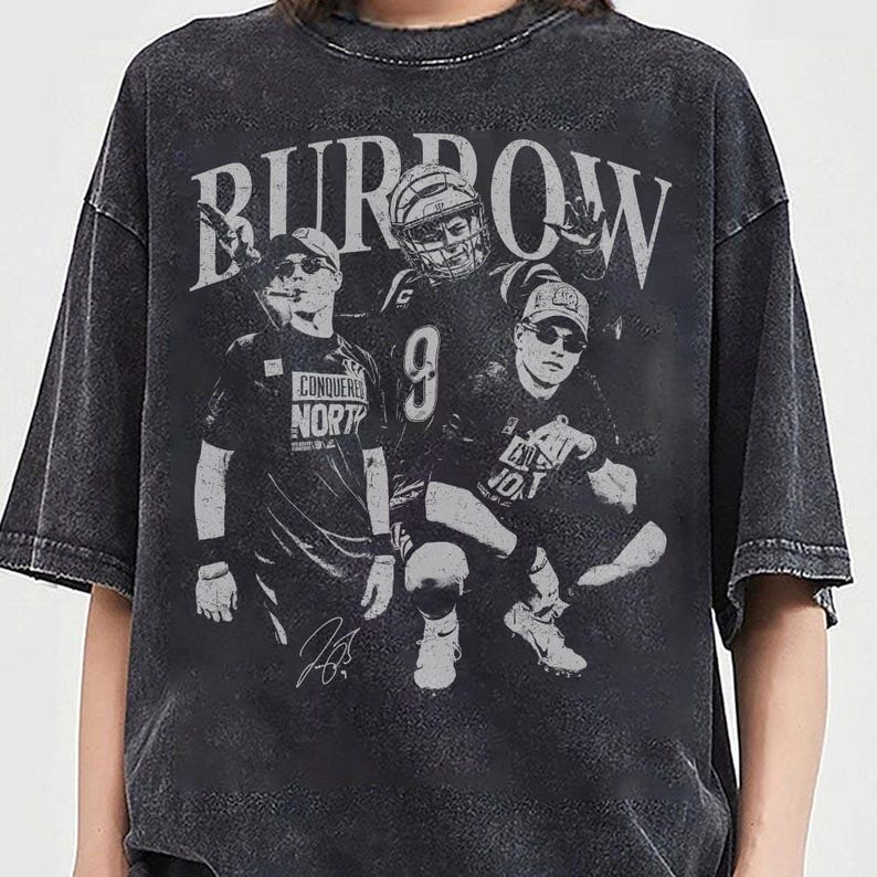 Joe Burrow Funny Football Vintage Comfort Colors Shirt bild 3
