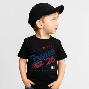 Camiseta retro de fútbol de Francia con colores cómodos, camiseta gráfica de equipo de fútbol de los 90. imagen 7